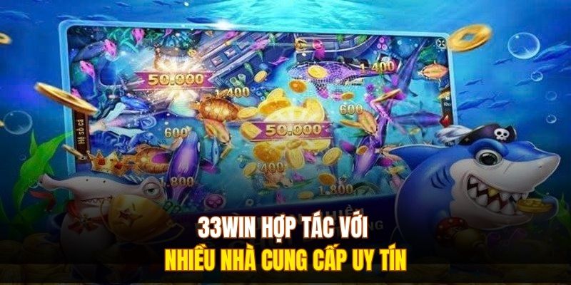 333WIN hợp tác với nhiều nhà cung cấp uy tín