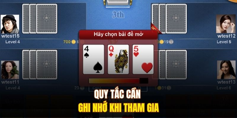 Quy tắc cần ghi nhớ khi tham gia